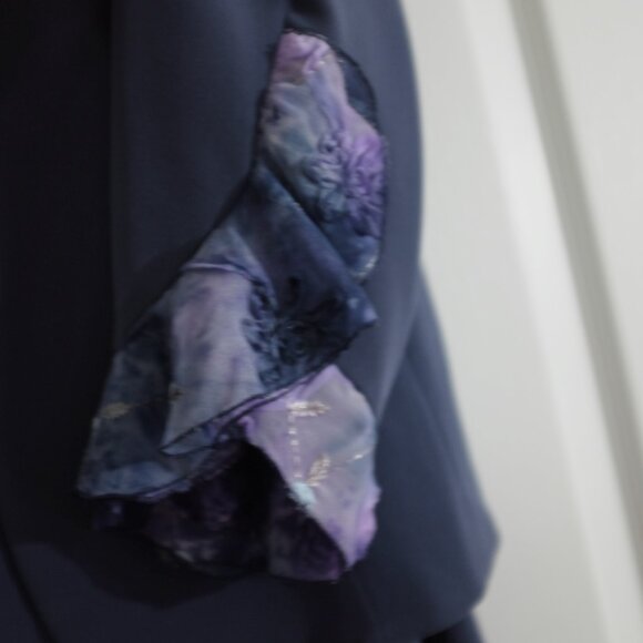 Obsessions Couture three pieces purple set with Rosette details made in Canada - Picture 3 of 16